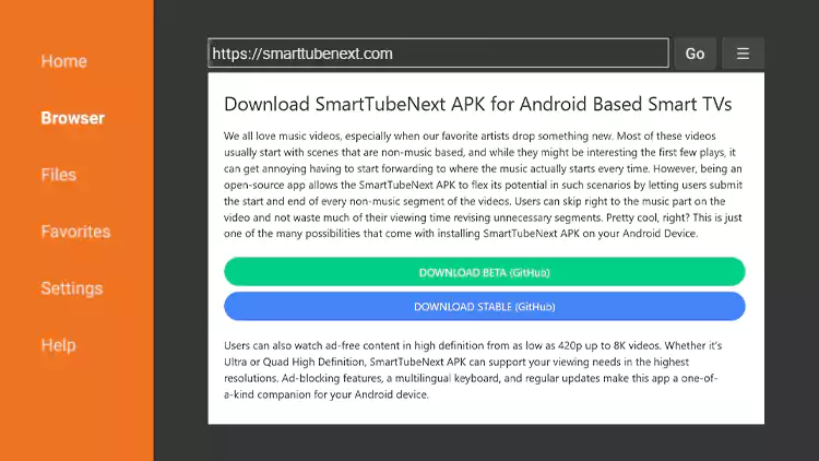 SmartTubeNext on Firestick & Android TV (Ad-Free )