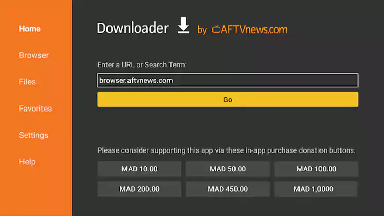 activate-the-browser-option-in-the-Downloader-app